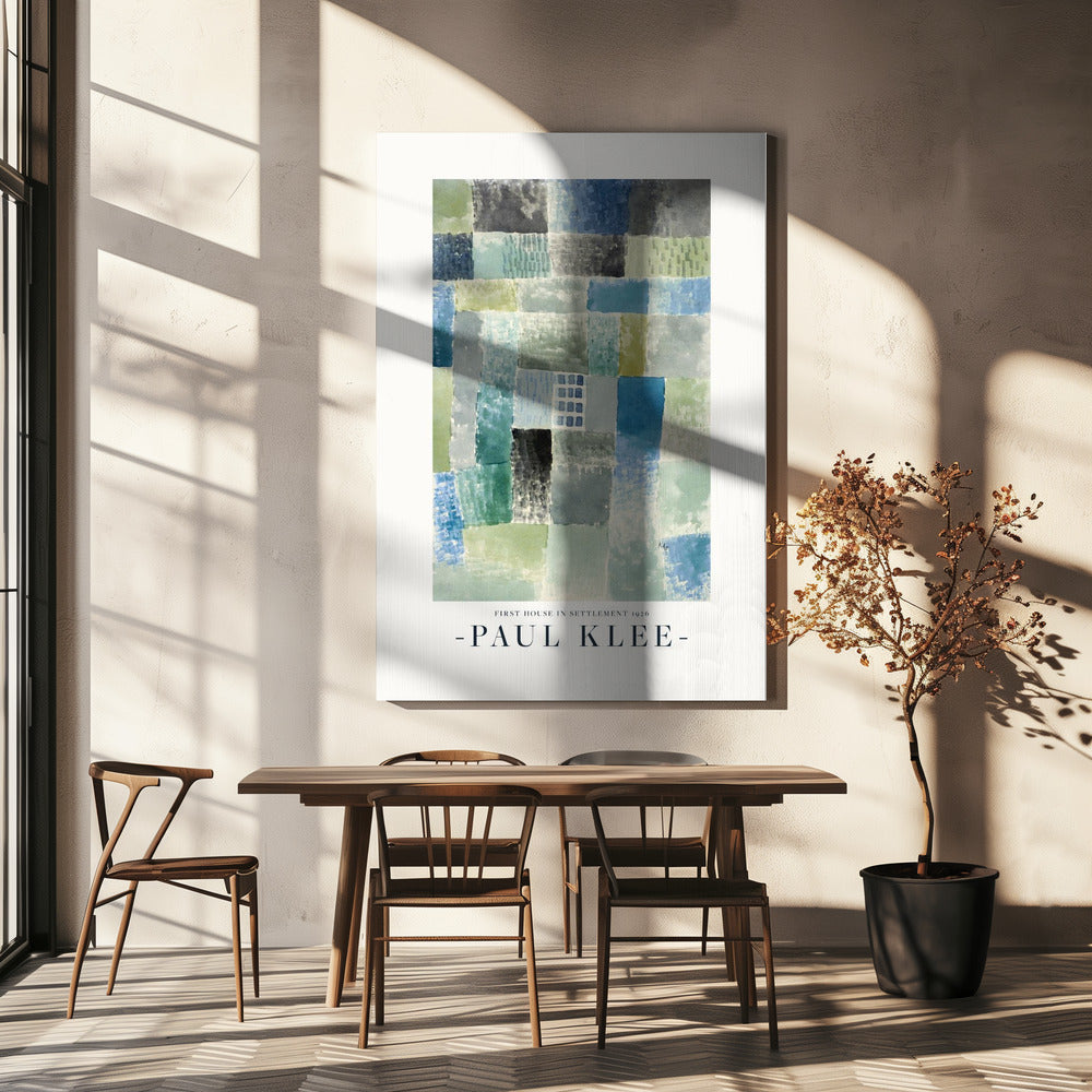 First House in a Settlement 1926 Poster och Canvastavla