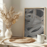 Abstract Brush Strokes 129X Poster och Canvastavla