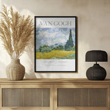 Wheat Field With Cypresses Poster och Canvastavla