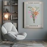 Flower Market Stockholm Poster och Canvastavla