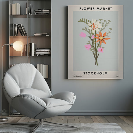 Flower Market Stockholm Poster och Canvastavla