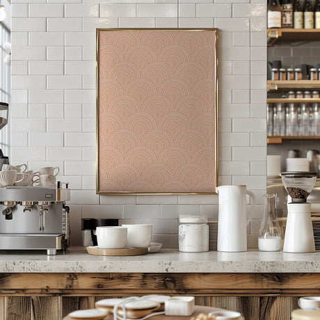 Dotty Peach Fuzz Poster och Canvastavla