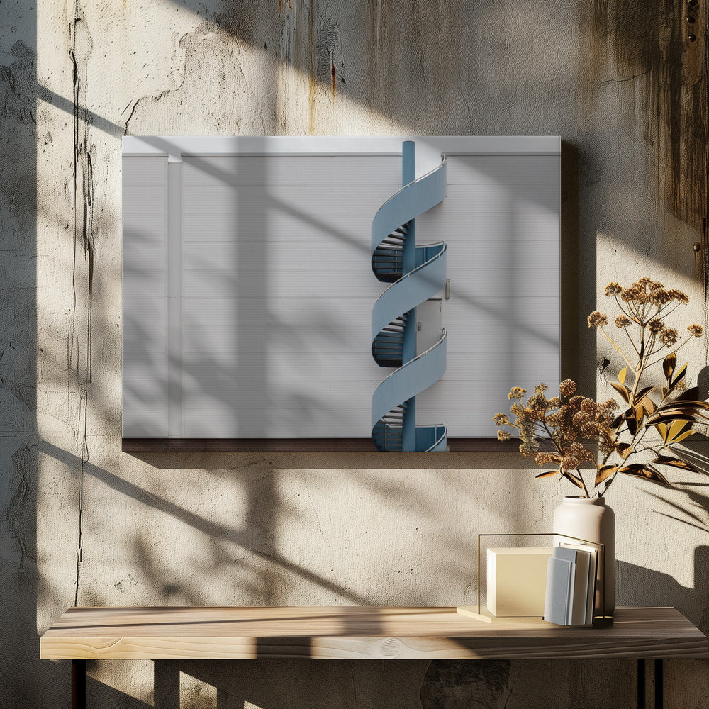 The blue stair Poster och Canvastavla