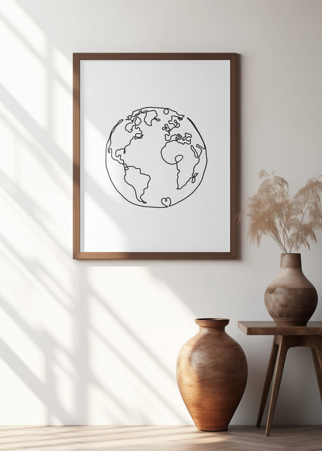 The World In Love Poster och Canvastavla