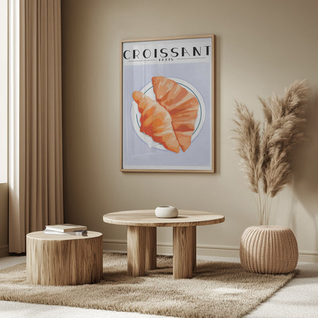 Croissant - Paris Poster och Canvastavla
