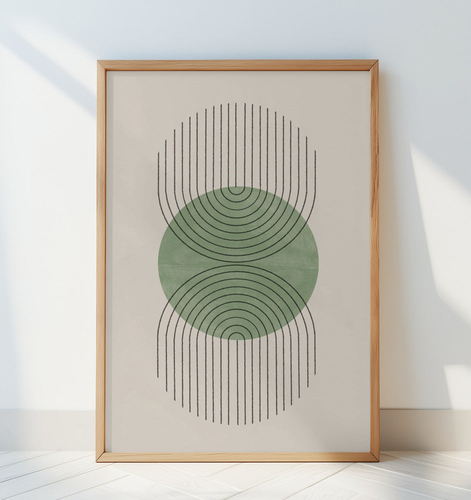 Perfect Point Green Poster och Canvastavla