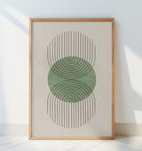 Perfect Point Green Poster och Canvastavla