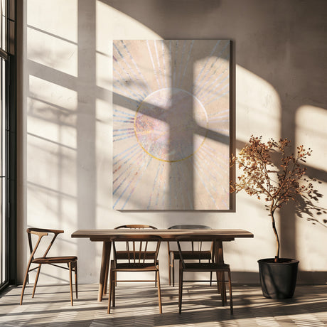 Boho Sun Rays Poster och Canvastavla