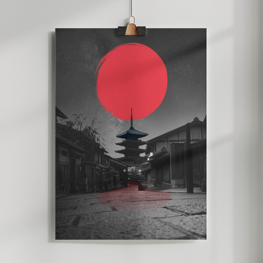 Lonely Temple Poster och Canvastavla