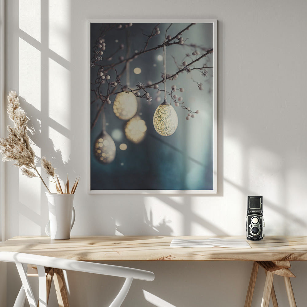 Beautiful Easter Eggs Poster och Canvastavla