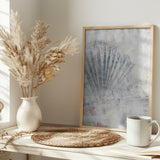 Abstract shell painting natural structure mural Poster och Canvastavla