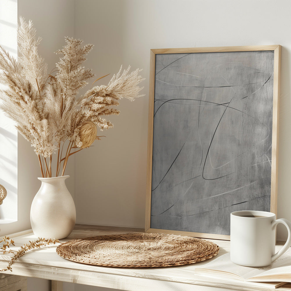 Gray Context II Poster och Canvastavla