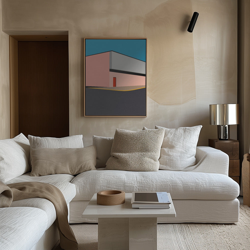 Warehouse Illustration Poster och Canvastavla
