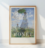 Woman With Parasol Poster och Canvastavla