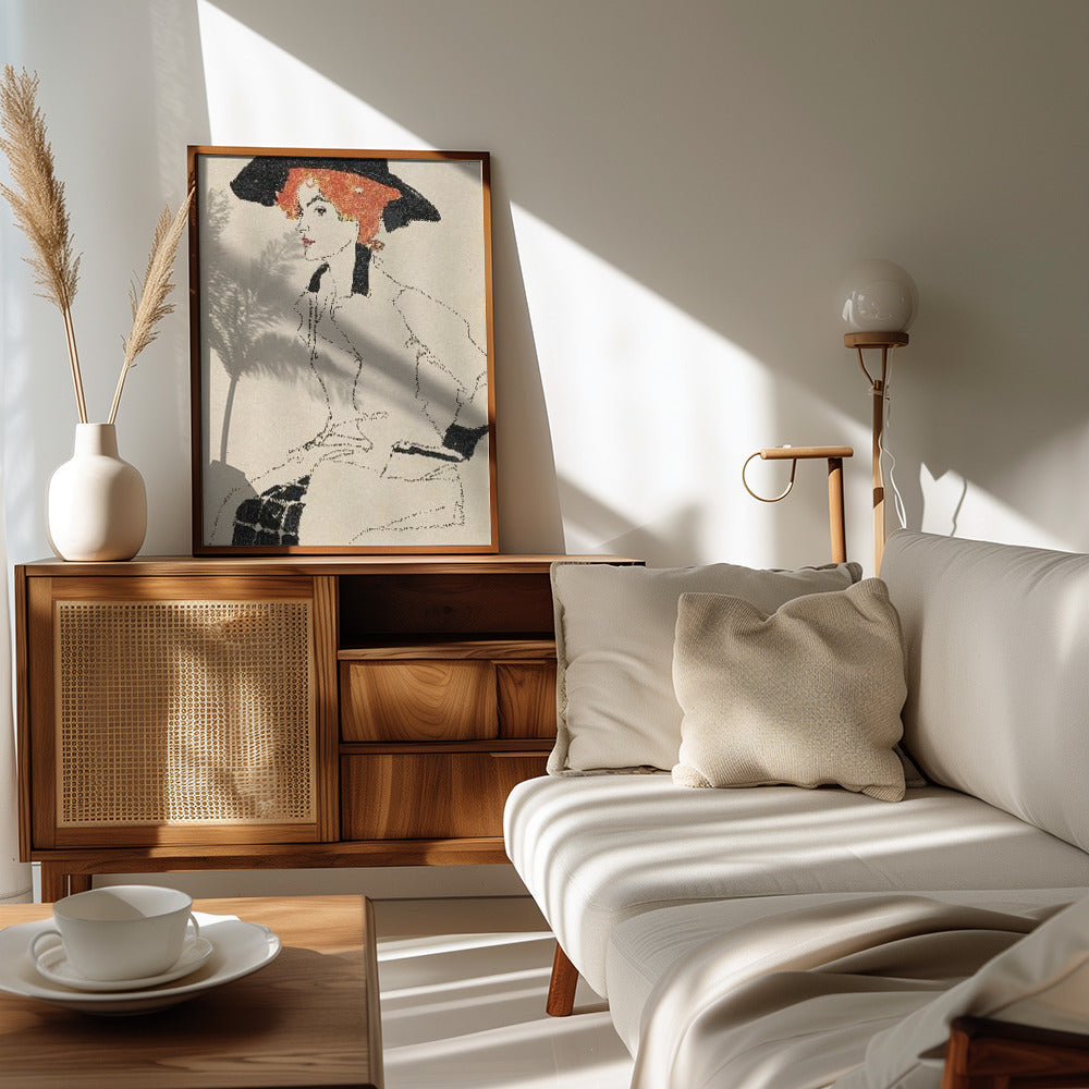 Portrait of a Woman 1910 Poster och Canvastavla