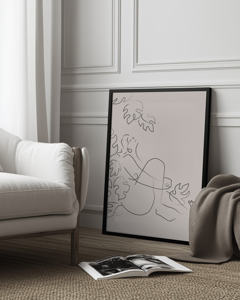 Embrace Nature Beige Poster och Canvastavla