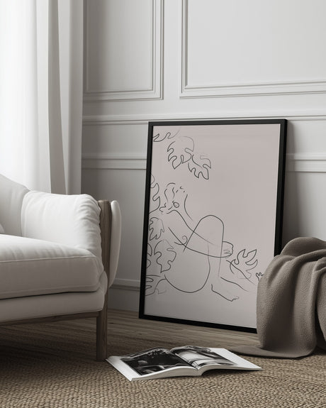 Embrace Nature Beige Poster och Canvastavla