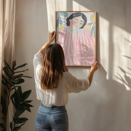 Zenandzest(versionpastelpink) Poster och Canvastavla