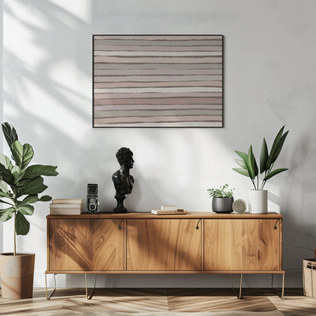 Pastel Stripes PAttern Poster och Canvastavla