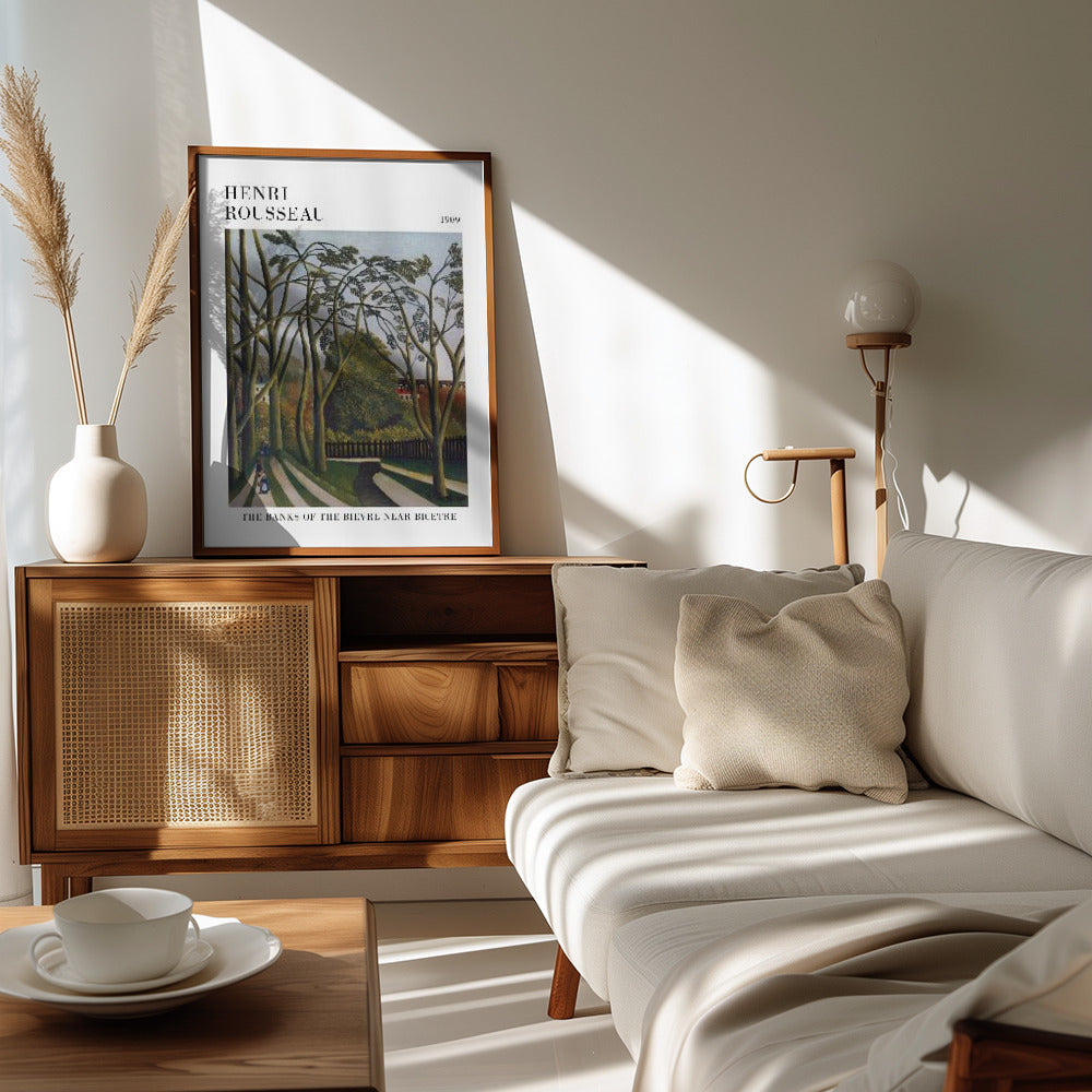 The Banks Of The Bier Near Bicetre Poster och Canvastavla