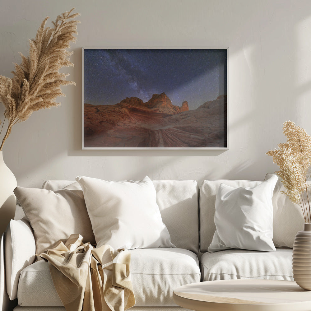 White Pocket under Milkway Poster och Canvastavla