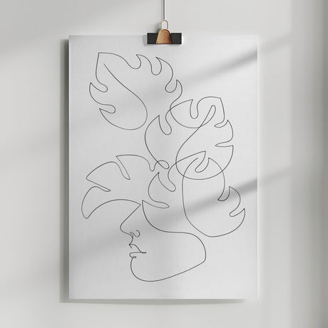 Monstera Crown Poster och Canvastavla