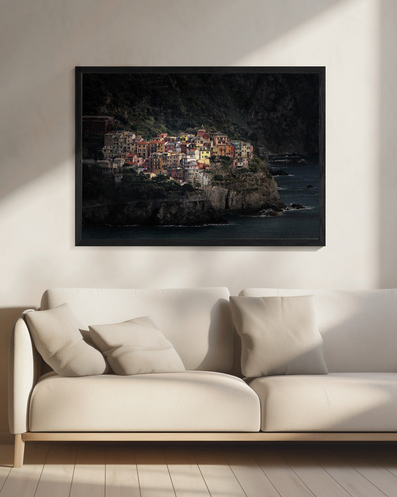 Spotlighted Manarola Poster och Canvastavla