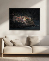 Spotlighted Manarola Poster och Canvastavla