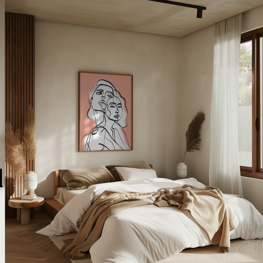 Imaginations (Peach) Poster och Canvastavla