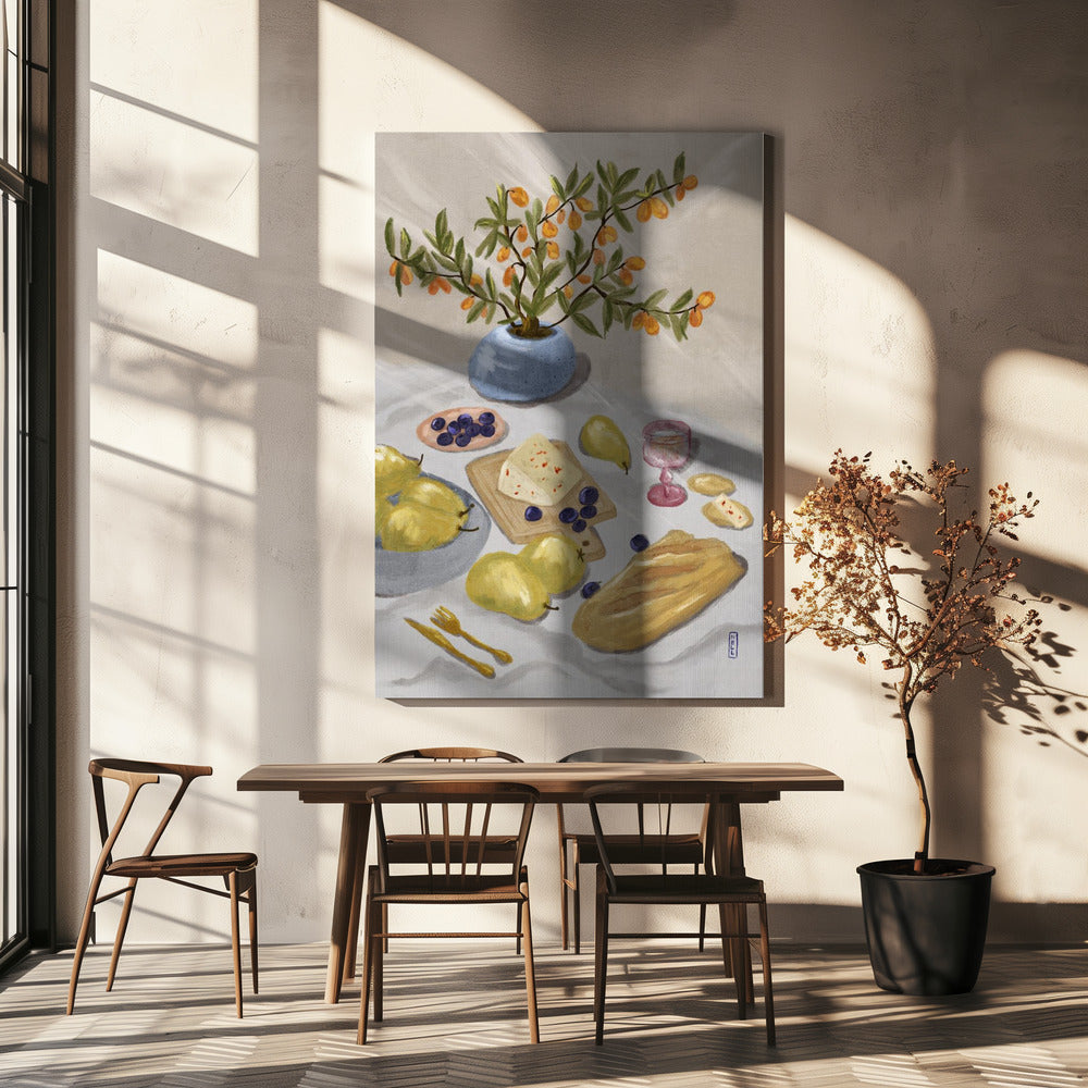 Gin and Tonic In the Afternoon Sun Illustration Poster och Canvastavla