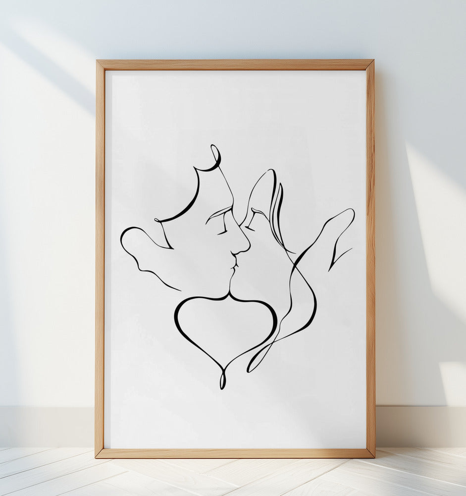 The Kiss Poster och Canvastavla