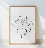 The Kiss Poster och Canvastavla