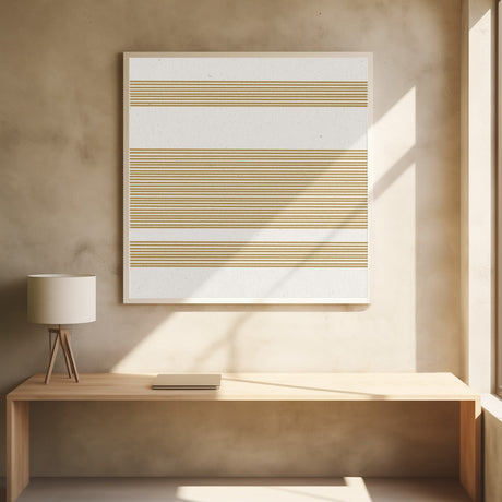 Simple Yellow Lines Pattern Poster och Canvastavla