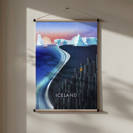 Iceland Text.png Poster och Canvastavla