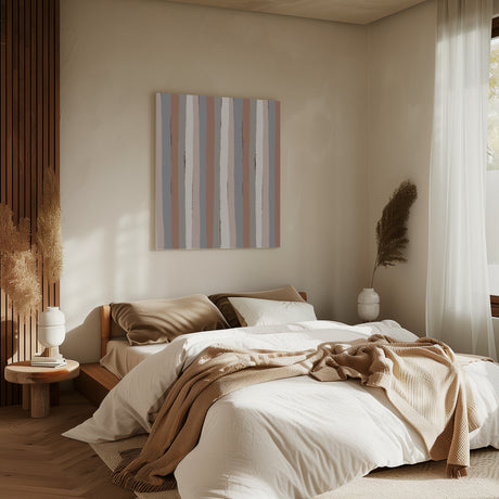 Pastel Stripes Poster och Canvastavla