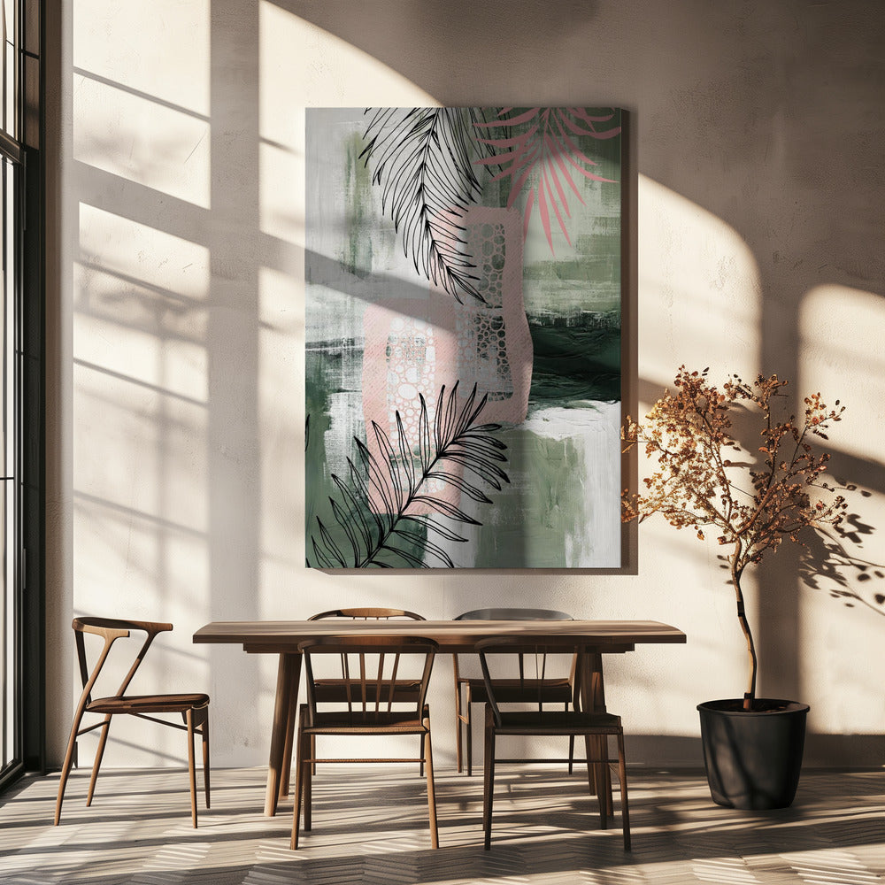 Verdant Blush 3 Poster och Canvastavla