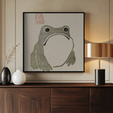 Grumpy Frog I Poster och Canvastavla