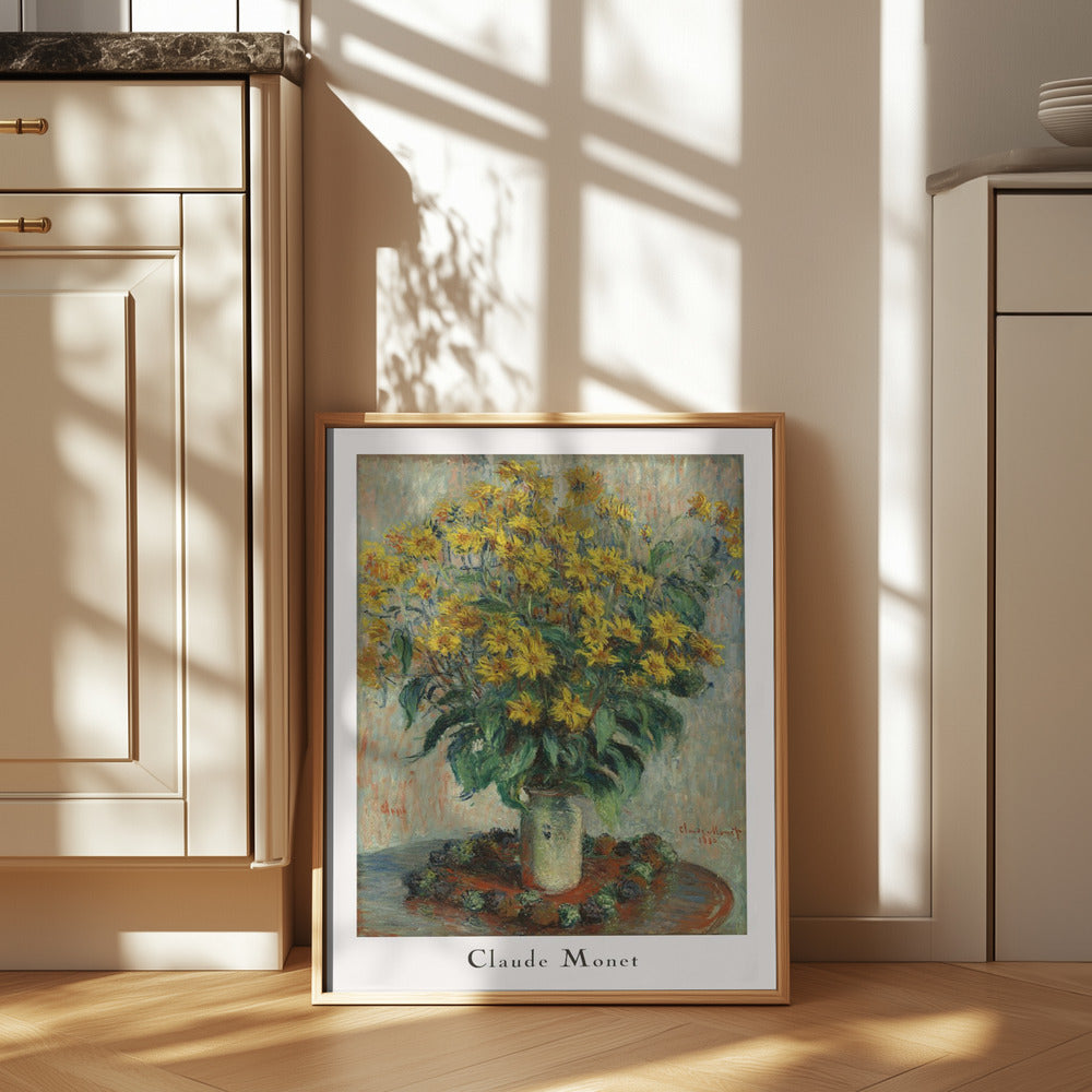 Jerusalem Artichoke Flowers Poster och Canvastavla
