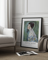 Porträt Einer Dame (1916–1917) Poster Poster och Canvastavla