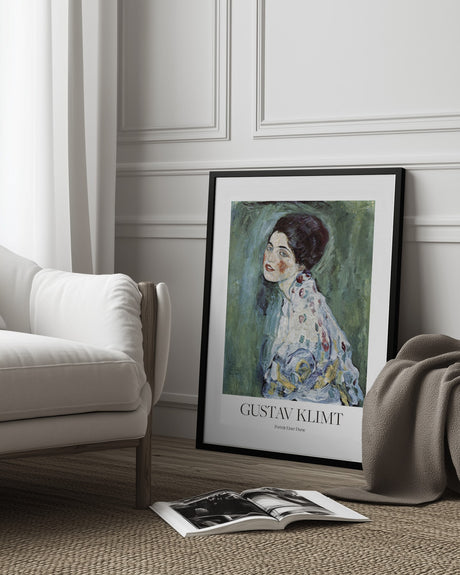 Porträt Einer Dame (1916–1917) Poster Poster och Canvastavla