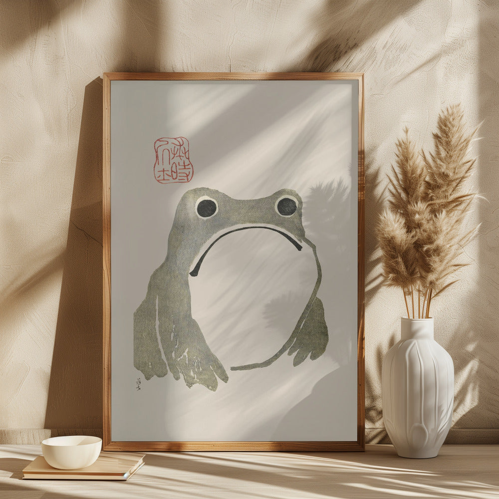 Grumpy Frog I Poster och Canvastavla