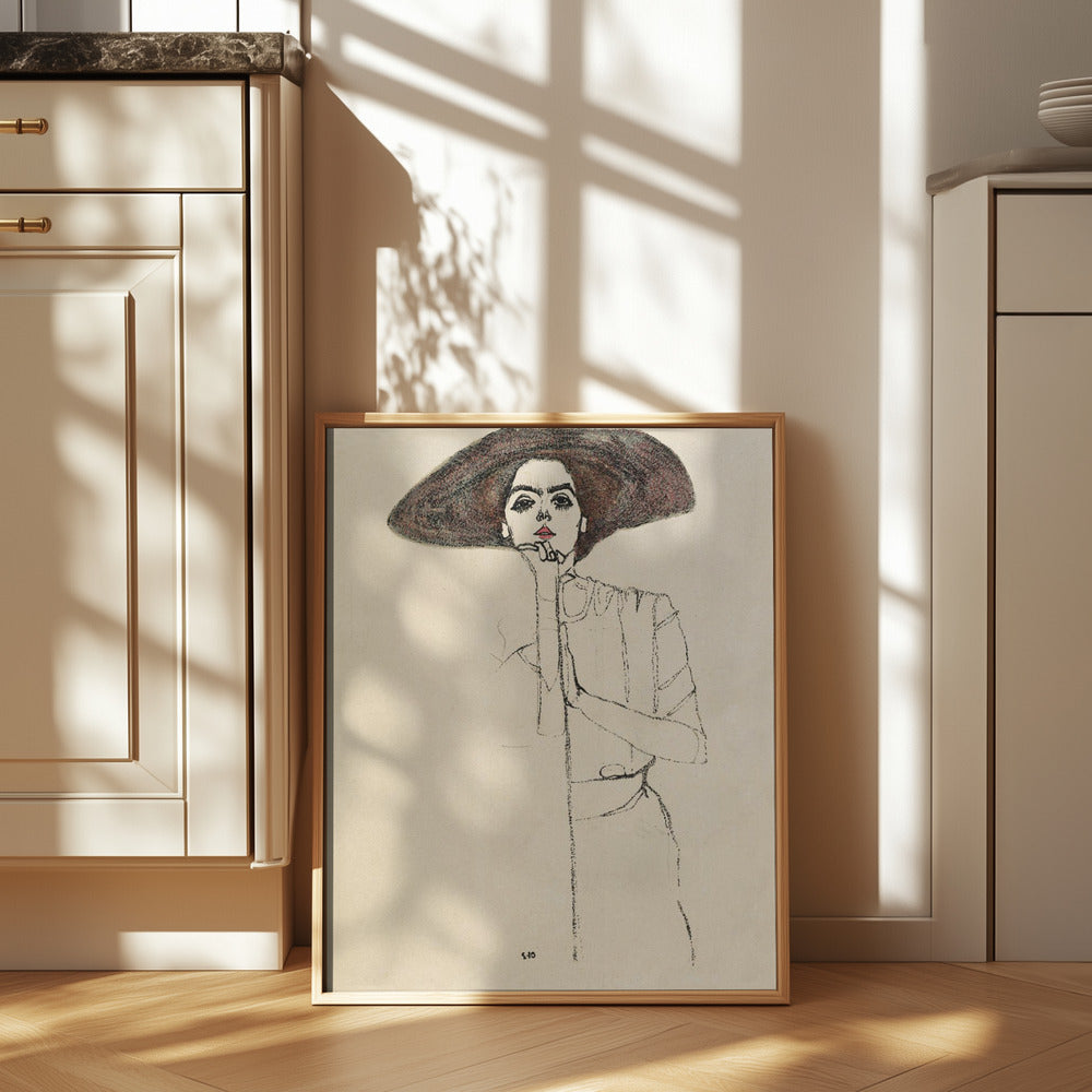 Portrait of a Woman 1910 Poster och Canvastavla