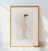 Nude, Standing With Hands On Head Poster och Canvastavla