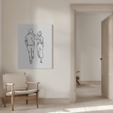 Walking With Friends Poster och Canvastavla