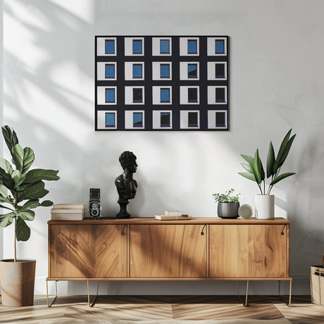 Black and Blue Poster och Canvastavla