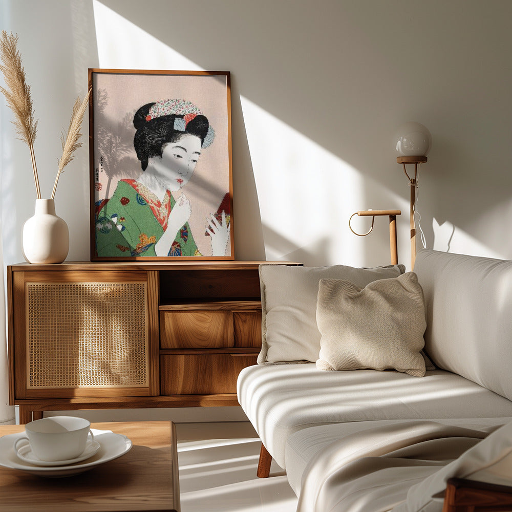 Woman Applying Rouge (1920) Poster och Canvastavla