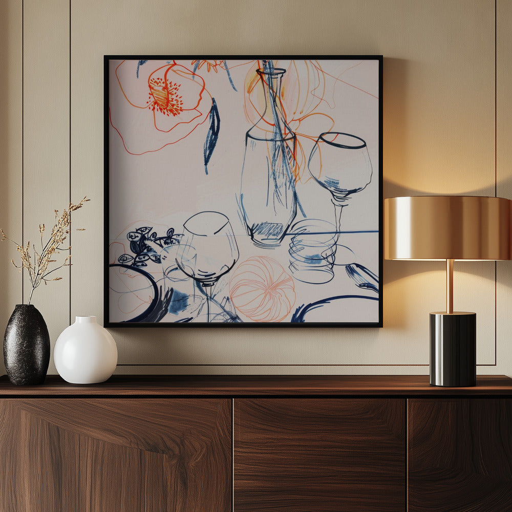 Tablestilllifeno1 Poster och Canvastavla