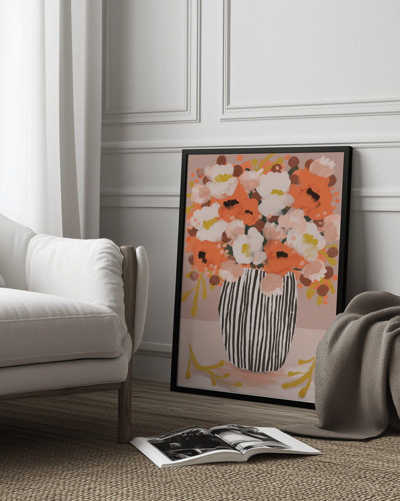 Pastelflowerimpressionno10 Poster och Canvastavla