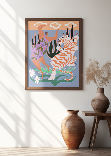 Hello Tiger Poster och Canvastavla