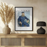 Portrait of the Postman Joseph Roulin (1888) Poster och Canvastavla